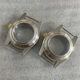 39MM Transparent Bottom Watch Case Sapphire Glass Watch Case for NH35/NH36/4R