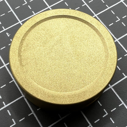 Copper watch balance wheel holder, 25mm tool for precise watch repair and delicate part cleaning.