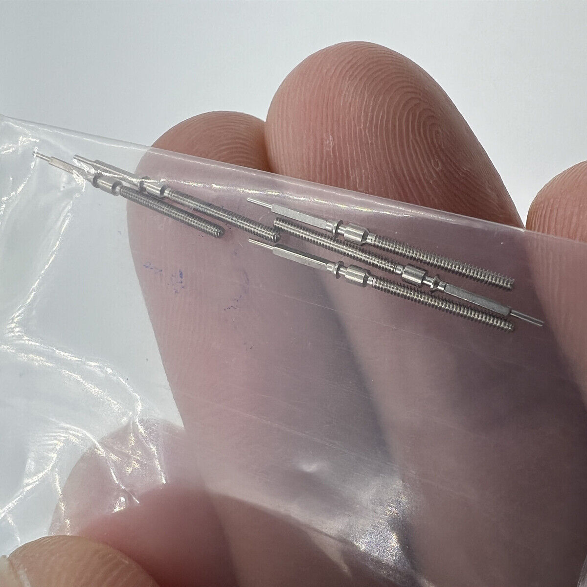 Movement watch winding stem for China Made ST2555, compatible spare part for precise repairs.