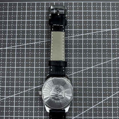 Taihang mechanische Herrenuhr 32mm mit schwarzem Zifferblatt und goldenen Zeigern, elegantes Design