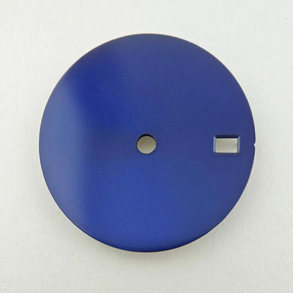 Modified 28.5mm Solid Color Watch Dial No Lume Metal Suitable for NH35 Movement