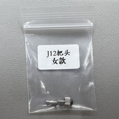 2 Sätze 5,5 mm schwarzer Keramikkronersatz Teil Generikum für J12 Lady Watch
