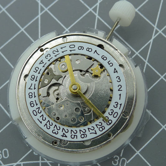 Shanghai 7750 Automatisches mechanisches Uhrwerk, 2 Zeiger, kleine Sekunde bei 9
