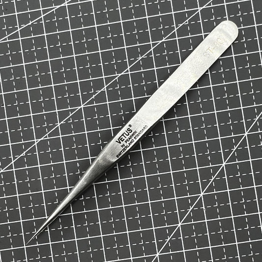 ST10 Antimagnetic Superhard Stainless Steel Tweezer for Precision Watch Repair