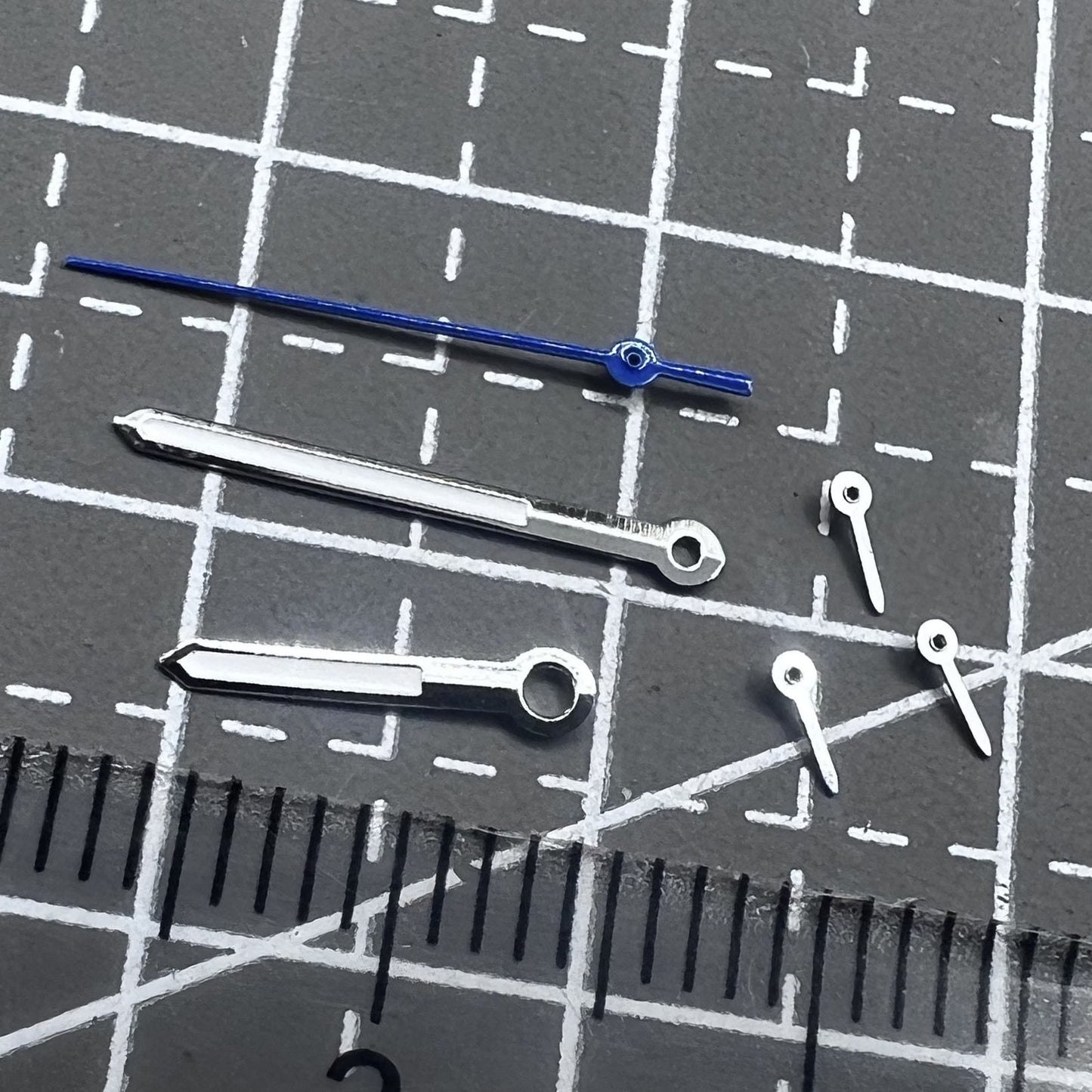 14mm Sekundenzeiger Set Blau Silber Grün Leuchtzeiger für Miyota JS15 Uhrwerk