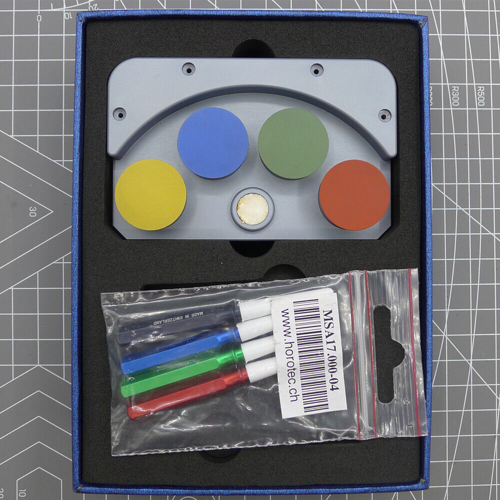 Die-cast alloy MSA17.000-04 oil cup stand with 4 containers for organized watch repair by MSA.