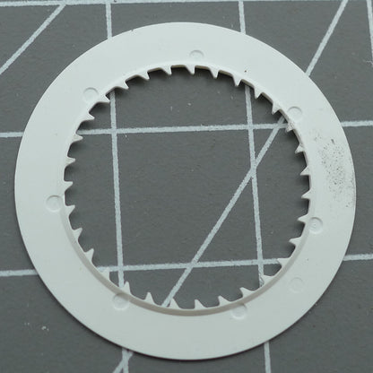 Red date wheel displaying numbers, compatible with Seiko NH35 NH36 watch movements and black background.