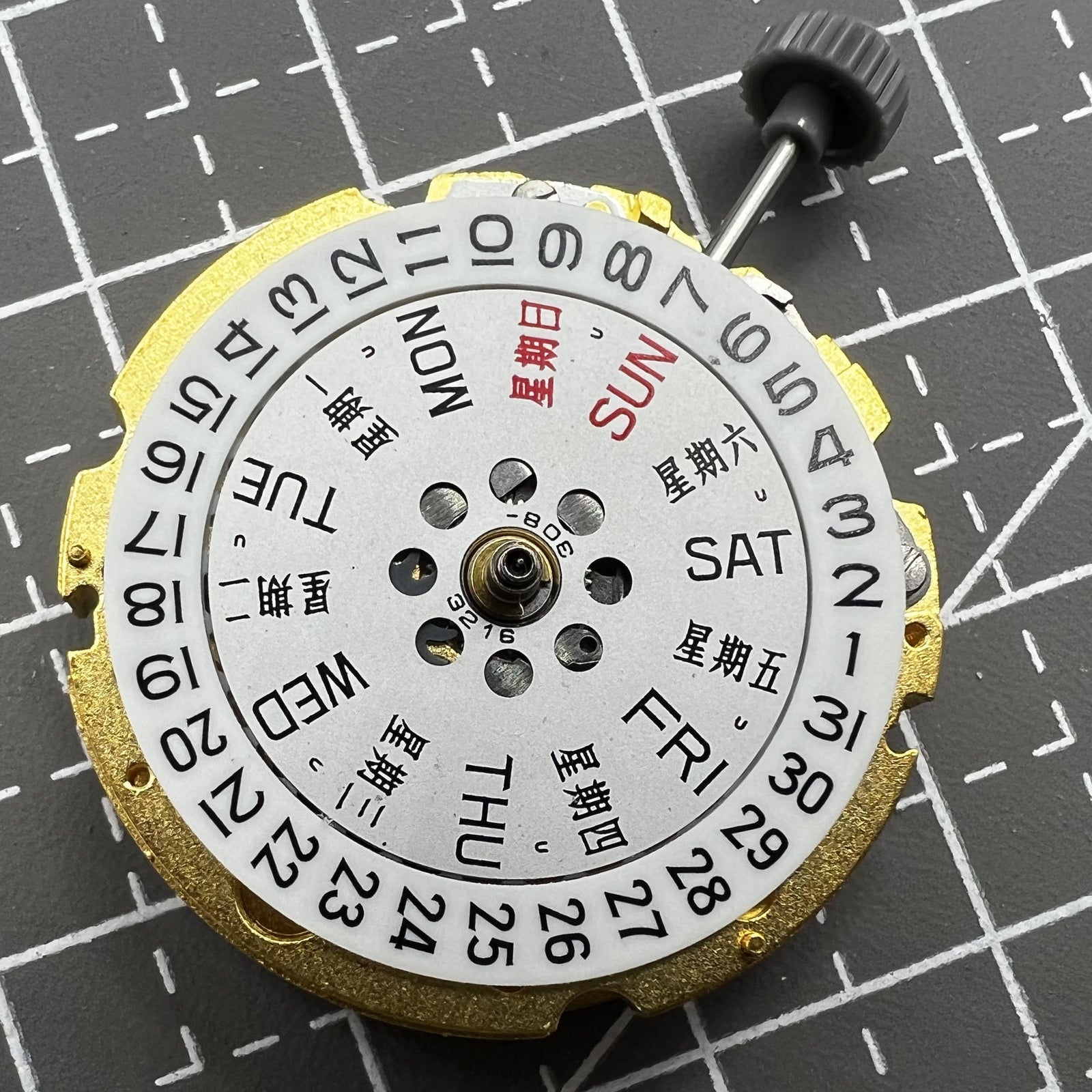 Miyota Automatikuhr mit golden vergoldetem Geh�use und pr�zisem Citizen 8205 Uhrwerk f�r stilvolle Uhrliebhaber