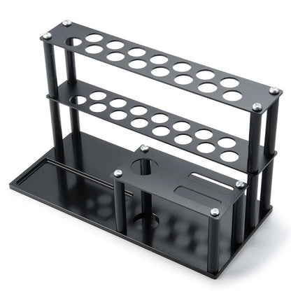 Multifunction metal screwdriver storage rack, organizing tools neatly for easy access.