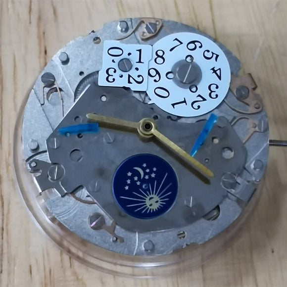 China Made Mechanical Automatic Movement 3 Hands Big Date@12 Multi-Function