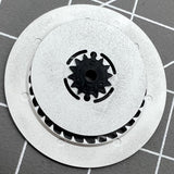 Arabic /English Font Black Date Disk Wheel Week Wheel for NH36 3/3.8 Movement