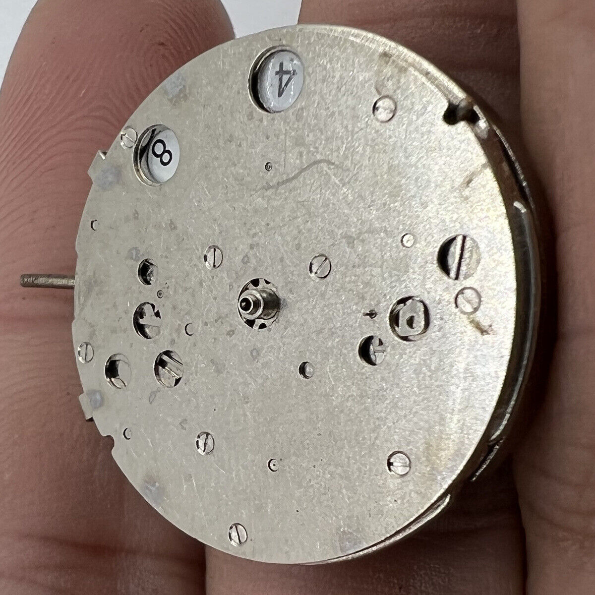 Automatic mechanical watch movement by China Made, disassembled for repair practice and hobbyists.