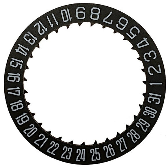 Black Special Font Date At 6 Date Disk Wheel Date Wheel for Miyota 8215 Movement