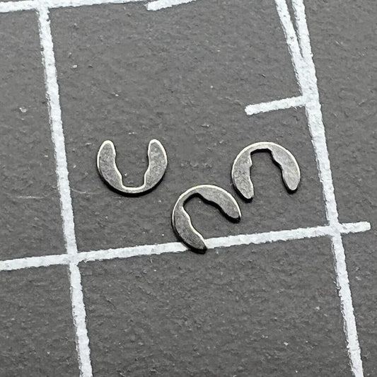 Set of 3 watch week opening insert pusher clips for ETA2836, 2824, 2834 movements.