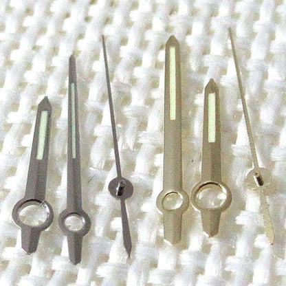 2 Sets Uhrenzeiger Leuchtend Silber Universal Für Uhrwerk 8200