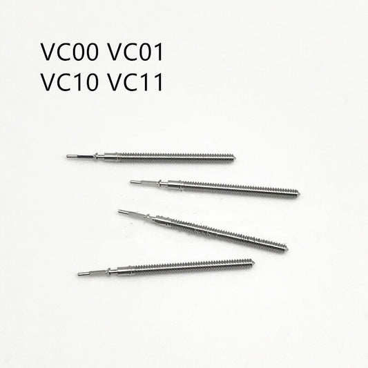 Lot de 10 tiges de remontoir de montre génériques pour mouvement VC00, VC01, VC10 et VC11