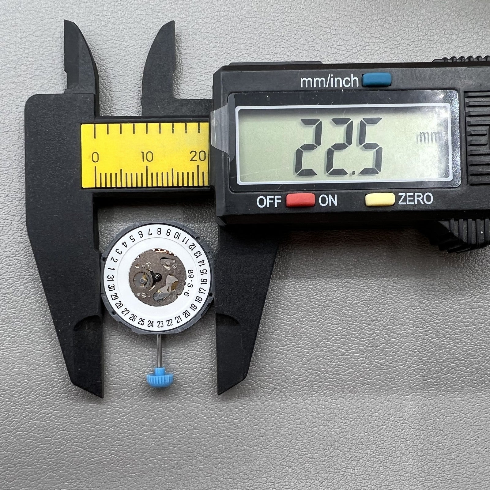 Japan Miyota Quartz Watch Movement 6M12 with date window at 6 o'clock and three hands for accurate timekeeping by Miyota.