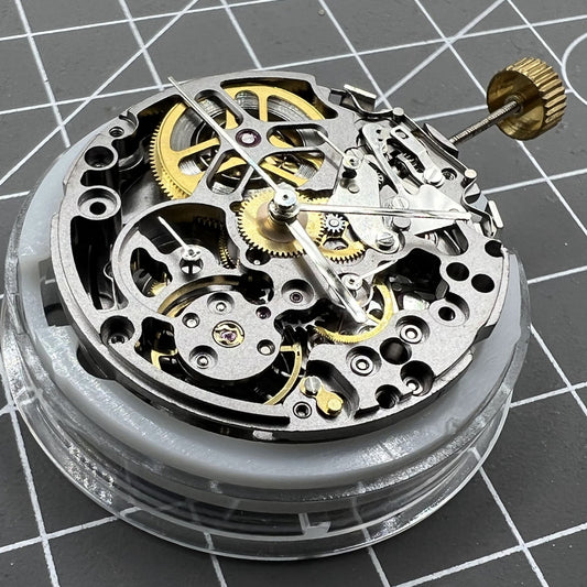 Hohler schwarzer SL4802 Chronograph 41-Juwelen Automatisches mechanisches Uhrwerk