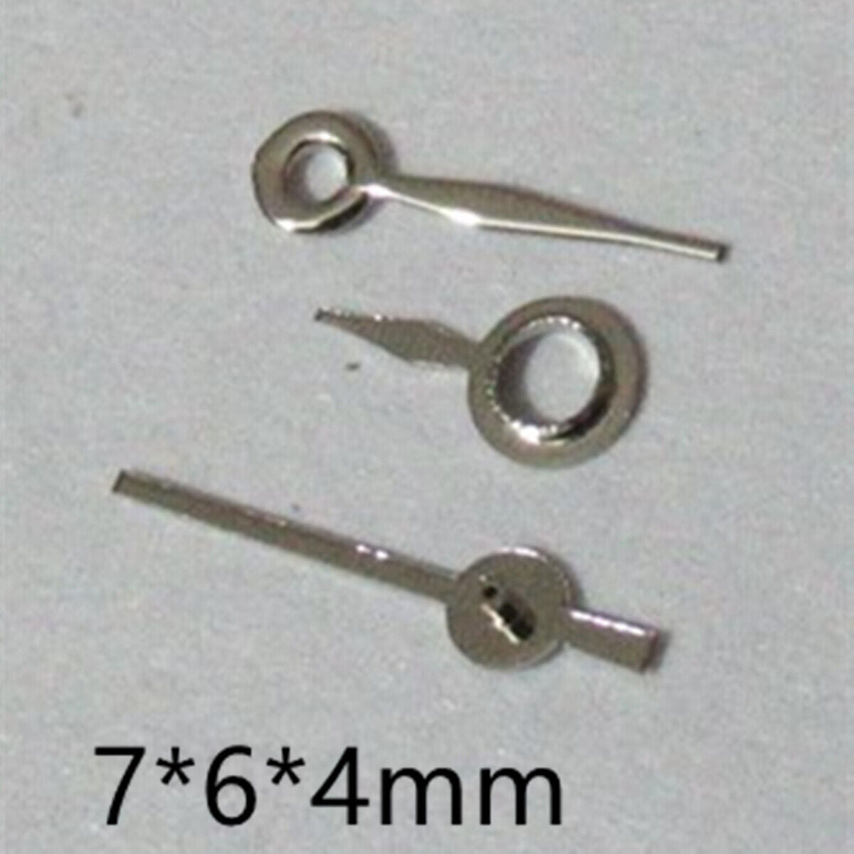 Pointed silver polished diamond-shaped watch hands set compatible with Miyota 2035 2115 2105 movements, brand quality.