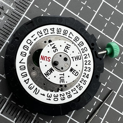 Miyota OS00 Quartz movement watch with multifunctional date and single calendar at 3 o'clock