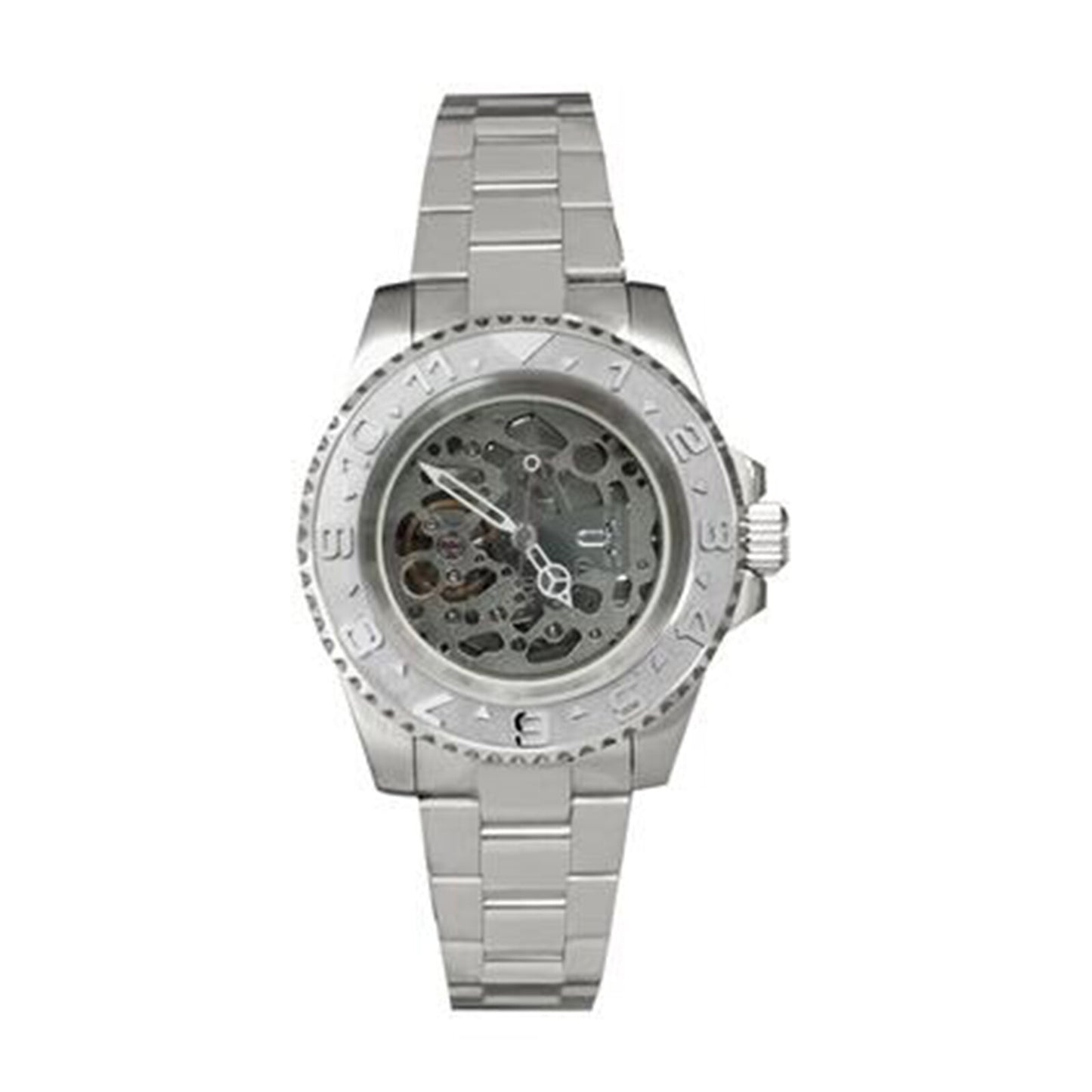 NH70 40mm Stainless Steel Watch Case Sapphire Glass Hollow Dial Luminous Hands