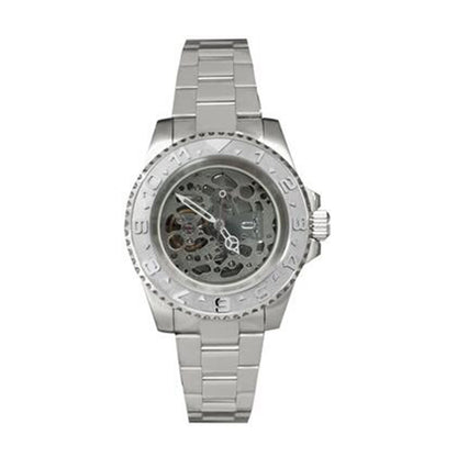 NH70 40mm Stainless Steel Watch Case Sapphire Glass Hollow Dial Luminous Hands
