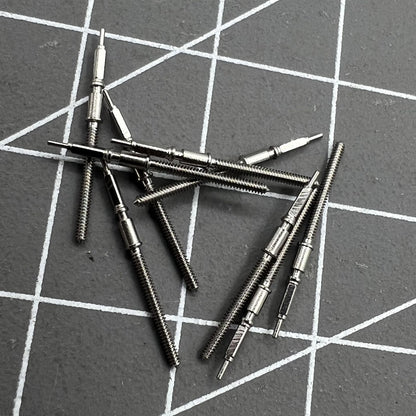 Precision watch winding stem for SW200 movement, ensuring smooth time adjustments.