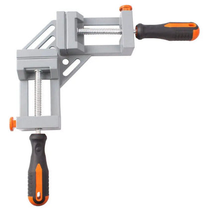 Double handle 90-degree corner clamp for woodworking, aluminum alloy for precise joints