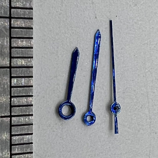 Uhrzeiger, 10 mm, hellviolett, Pfeilform, für Quarzuhrwerk Ronda 763