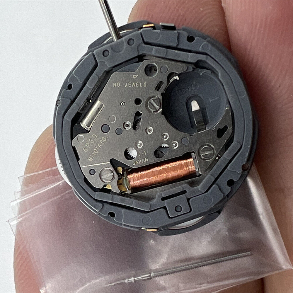 Miyota 6P80 quartz watch movement replacement part for precise timekeeping and repairs.