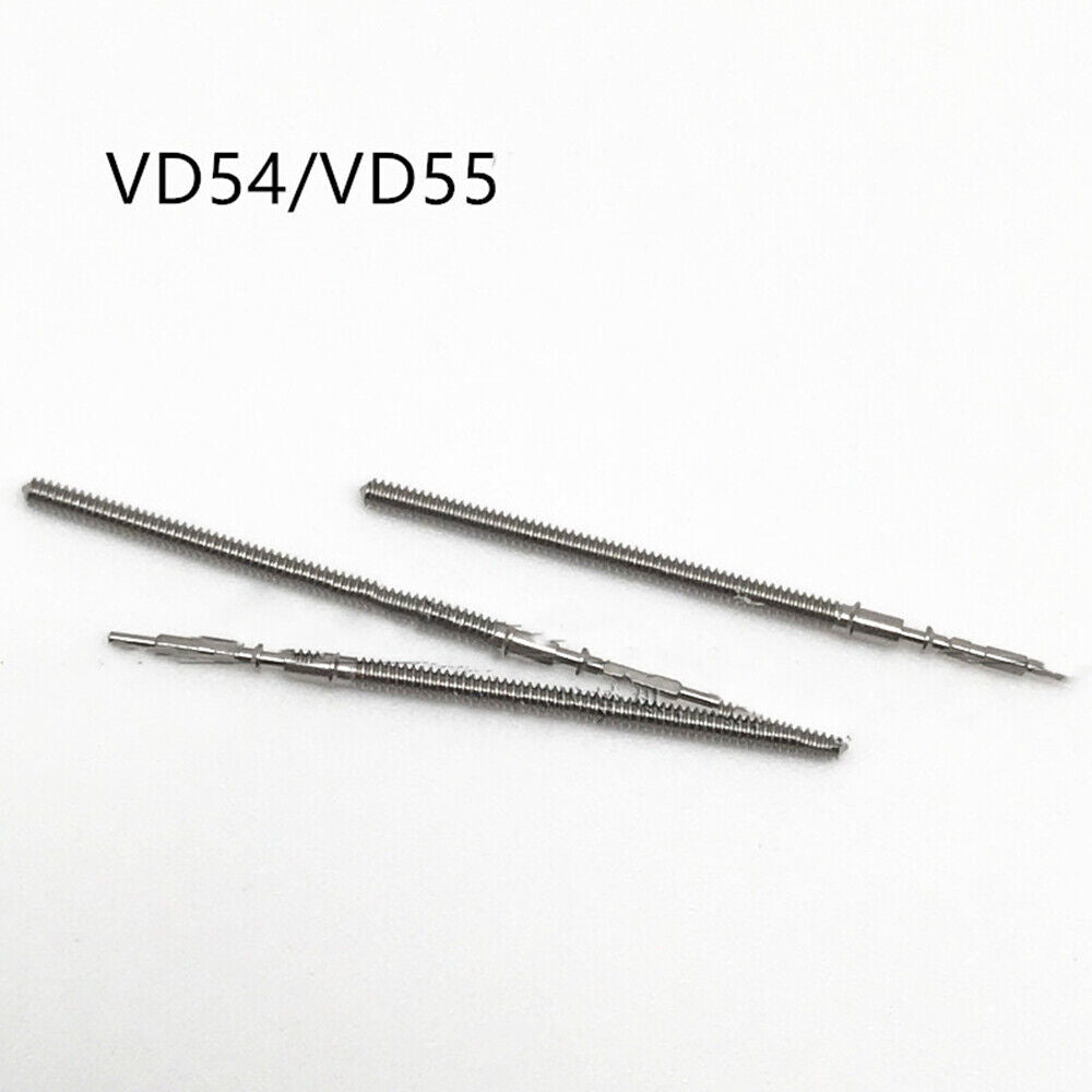 Lot de 10 tiges de remontoir génériques pour mouvement VD54, VD55, VD57, VD75, VD76, VD78