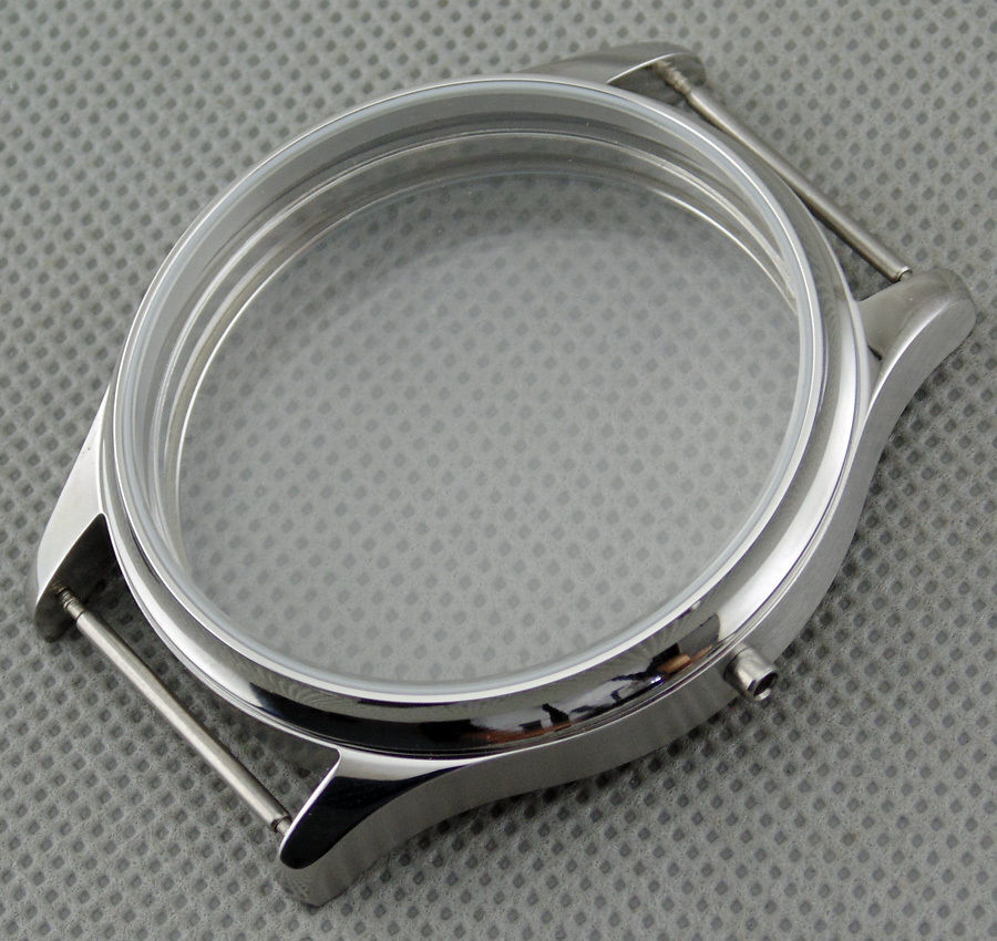 44mm Watch Case Stainless Steel Case for ETA 6497 or 6498 Seagull ST3600/ST3621