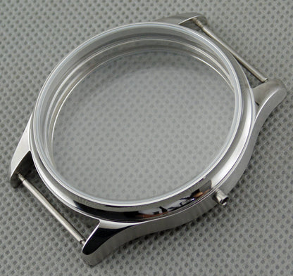 44mm Watch Case Stainless Steel Case for ETA 6497 or 6498 Seagull ST3600/ST3621