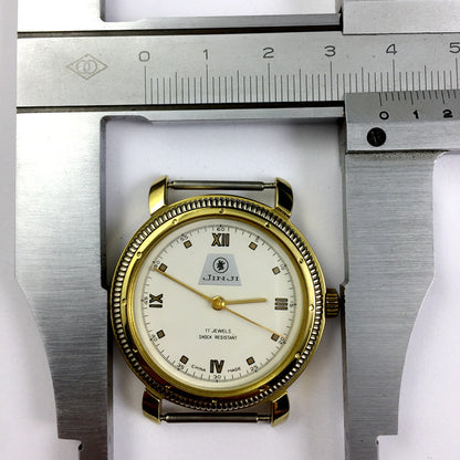 SHANGHAI JINJI Manuelle mechanische Uhr, römische Ziffern, 17 Juden, stoßfest