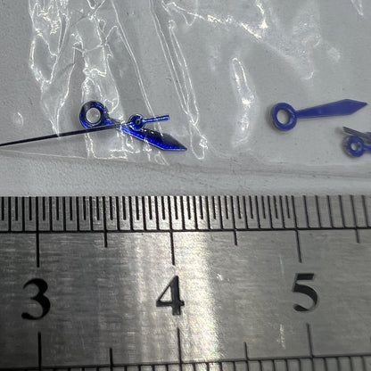 Aiguilles de montre bleues 11 mm en forme de flèche sans luminescence pour mouvement à quartz Miyota 2035 #11