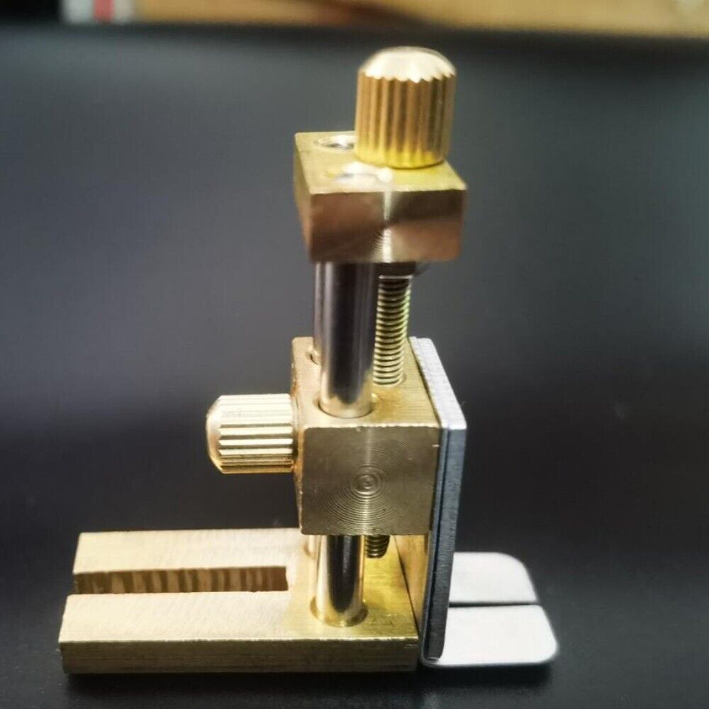 Auxiliary positioning tool for precise watch stem cutting with cutter plier accessory, ensuring accurate adjustments.