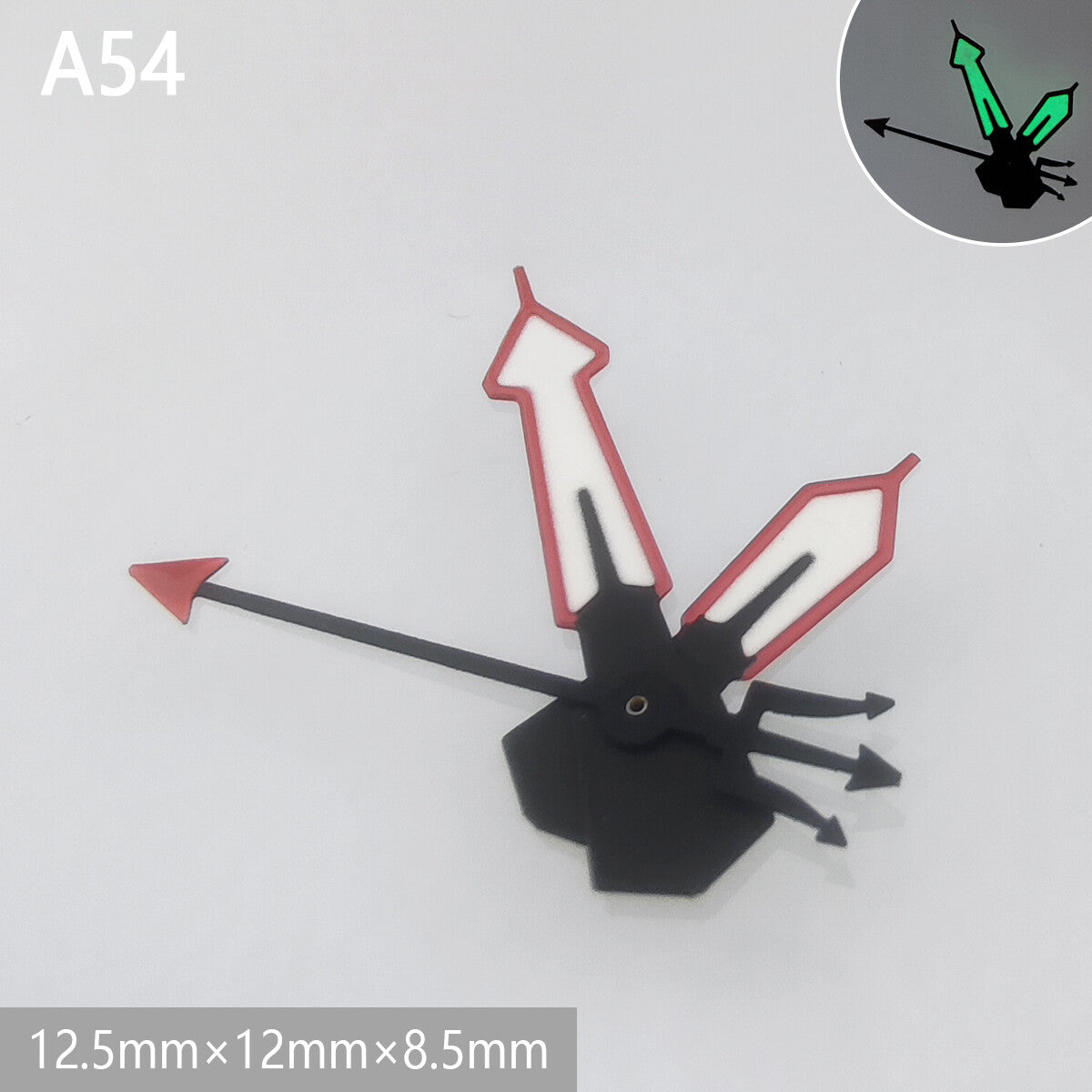 Green luminous watch hands for NH35 NH36 movement, improving visibility in low light, Accessories brand.