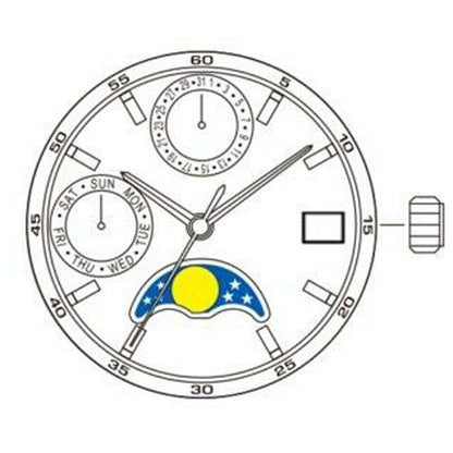 ST16 Seagull ST1653 China Made Mechanical Automatic Movement