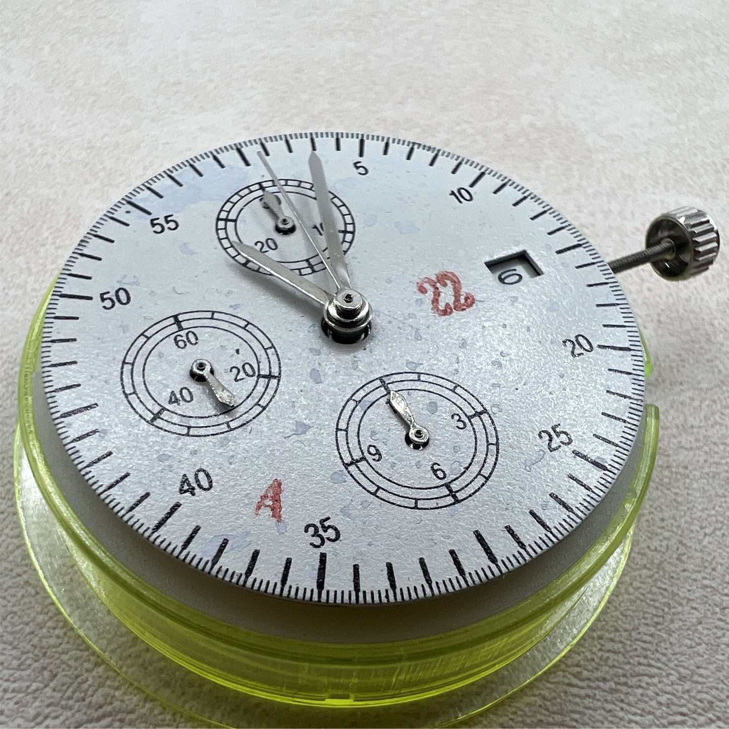 7750 Automatik Chronograph Kleine Sekunde bei 3 6 9 Uhr Mechanisches Datum