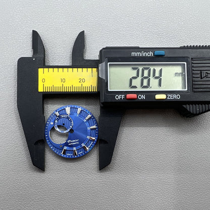 28 5mm Silberfarbiger Modifizierter Hohler Taucheruhr Zifferblatt Für NH39