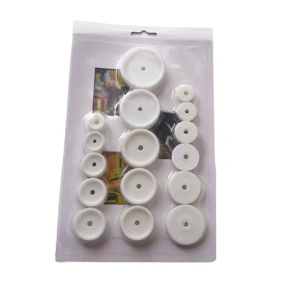 16pcs White Snap-on Dies for Watch Case Back Closing Press Watch Repair Tools