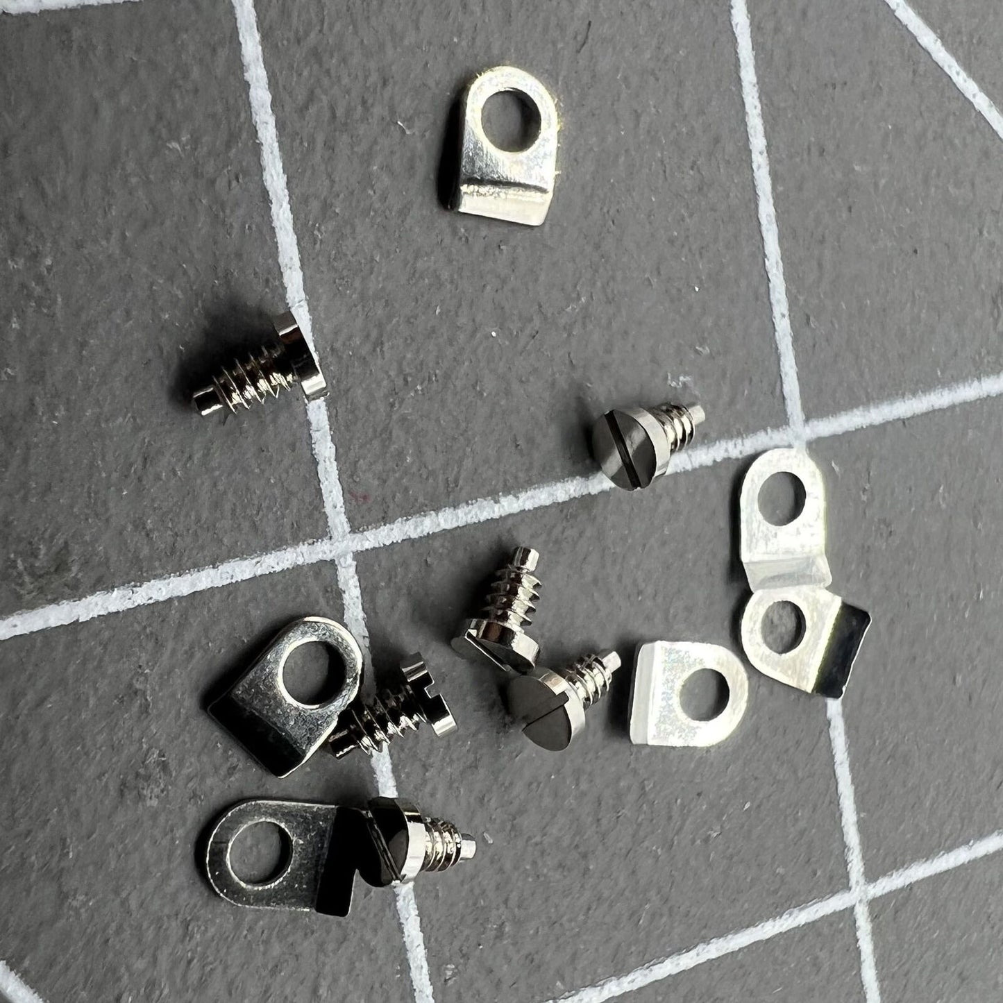 Collier de serrage et vis de boîtier argentés pour mouvement Seagull ST3600 ETA6497 