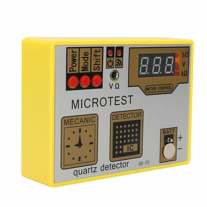 QD-20 Quartz Movement Tester, precise tool for watch battery and movement diagnostics.