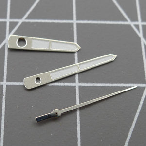 Arrow Shape Silver Trim 12mm Watch Hands for Miyota 2315 2035 2036 2115 2305