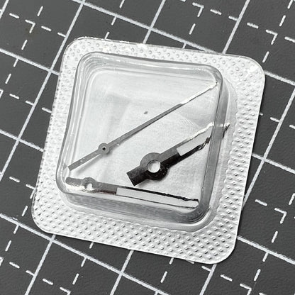 Black dial with 16mm silver bezel watch hands set for ETA2836 model M005.4 by Schwarzes.