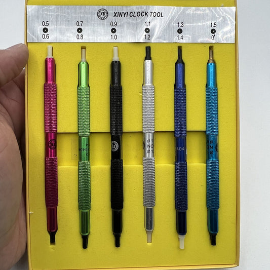 Ensemble de 6 outils de réglage d'aiguilles de montre de haute qualité 