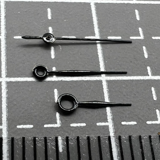 Aiguilles de montre peintes en noir de 12 mm pour mouvement Miyota 2035 2115 2105 2305 