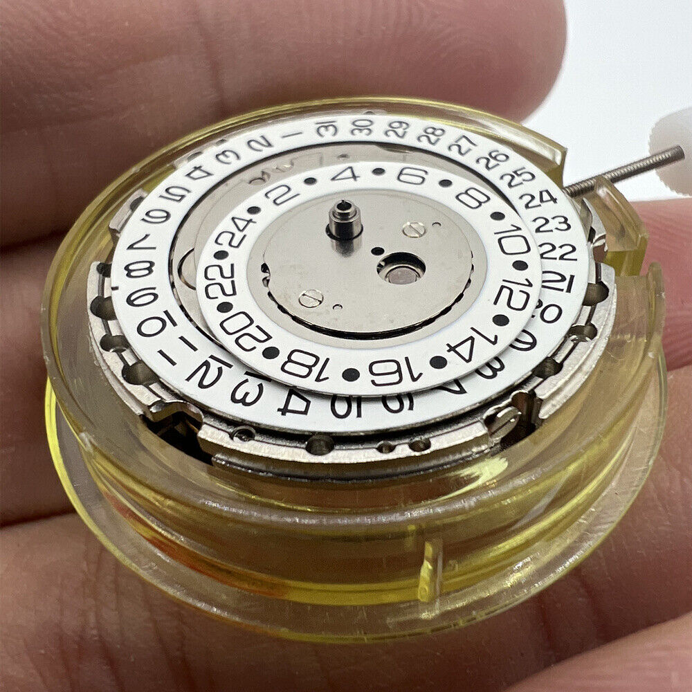 Asian Mingzhu GMT2813 watch movement showing automatic mechanical dual time zone functionality.