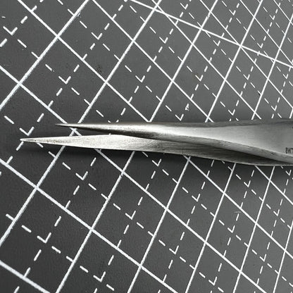ST10 antimagnetic stainless steel tweezer for precise watch repair and accessory handling.
