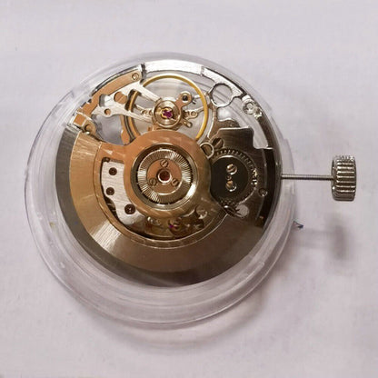 Tianjin Seagull ST25 silver hollow automatic mechanical watch movement, precise craftsmanship.